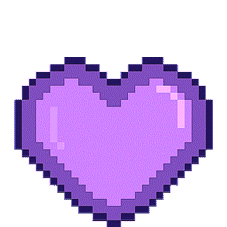 Gif animé coeur violet